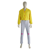 Camisa cosplay amarilla Romance para hombre adulto traje para fiesta de carnaval y Halloween