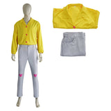 Camisa cosplay amarilla Romance para hombre adulto traje para fiesta de carnaval y Halloween