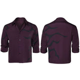 Camisa negra Jinu Cosplay para hombre adulto traje de carnaval para Halloween