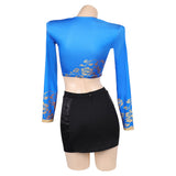 Disfraz de Zoey Blue para mujer adulta para Halloween carnaval o fiesta