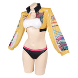 Disfraz sexy amarillo Rumi para mujer, ideal para Halloween, carnaval o fiestas.
