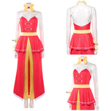 Hazbin Hotel Charlie Red Traje de cosplay para mujer adulto Traje de fiesta de Halloween y carnaval