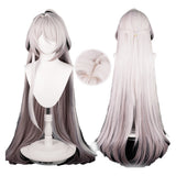 Honkai Star Rail Acheron Raiden Bosenmori Mei Blanco Cosplay Wig Adulto Halloween Carnaval Accesorios De Fiestas