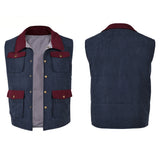 Stranger Things Will Byers Cosplay Blue Vest For Adult Male Halloween Carnival Party