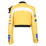 Traje de cosplay amarillo Rumi para mujer adulta traje para fiesta de Halloween y carnaval