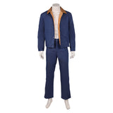 Traje de cosplay azul de Dmitri Antonov de Stranger Things para hombre adulto traje de fiesta de carnaval y Halloween.  