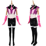 Traje de cosplay Hazbin Hotel Angel Dust Red para mujer adulta, traje para fiesta de carnaval y Halloween.