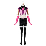 Traje de cosplay Hazbin Hotel Angel Dust Red para mujer adulta, traje para fiesta de carnaval y Halloween.