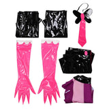 Traje de cosplay Hazbin Hotel Angel Dust Red para mujer adulta, traje para fiesta de carnaval y Halloween.