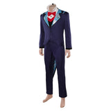 Traje de cosplay Hazbin Hotel Vox azul oscuro para hombre adulto traje para fiesta de Halloween y carnaval