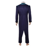 Traje de cosplay Hazbin Hotel Vox azul oscuro para hombre adulto traje para fiesta de Halloween y carnaval