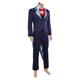 Traje de cosplay Hazbin Hotel Vox azul oscuro para hombre adulto traje para fiesta de Halloween y carnaval