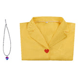 Traje de cosplay Romance para hombre adulto traje de fiesta amarillo para Halloween y carnaval