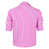 Traje de cosplay romántico rosa para hombre traje de carnaval y fiesta de Halloween