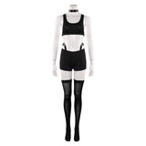 Traje de cosplay rosa Angel Dust de Hazbin Hotel para mujer adulta traje para fiesta de Halloween y carnaval.
