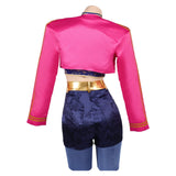 Traje de cosplay rosa Rumi para mujer adulta traje para fiesta de Halloween y carnaval