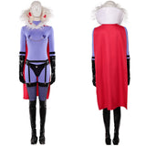 Traje de cosplay Valentino Purple Hazbin Hotel para mujer adulta, traje para fiesta de carnaval y Halloween.