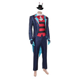 Traje de cosplay Vox Blue de Hazbin Hotel para hombres adultos Traje para fiesta de Halloween y carnaval.