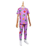 Traje de cosplay Zoey Purple pijama traje para Halloween y carnaval