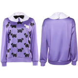 Traje morado de Erica de Stranger Things para cosplay, disfraz de Halloween y carnaval.