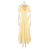 Vestido cosplay amarillo Husk de Hazbin Hotel para mujer adulta traje para fiesta de carnaval y Halloween.