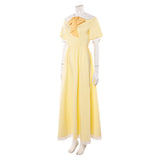 Vestido cosplay amarillo Husk de Hazbin Hotel para mujer adulta traje para fiesta de carnaval y Halloween.