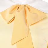 Vestido cosplay amarillo Husk de Hazbin Hotel para mujer adulta traje para fiesta de carnaval y Halloween.