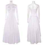 Vestido cosplay blanco Wicked Glinda para mujer adulta traje para fiesta de carnaval y Halloween.