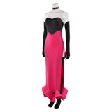 Vestido cosplay rojo Hazbin Hotel Angel Dust para mujer adulta, traje para fiesta de carnaval y Halloween.