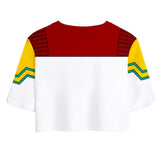 My Hero Academia Top y Pantalones Cortos Million Cosplay Ropa Casual de Verano 2 Piezas para Femenino