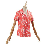 Anime Animal Crossing Isabelle Playa Camisas para mujer Cosplay Disfraz