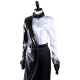 Película Cruella Cosplay disfraz Camisa blanca y negra abrigo Pantalón Halloween Carnaval Traje