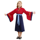 Película Mulan Tradicional Chino Falda de Princesa para Niña Cosplay Disfraz