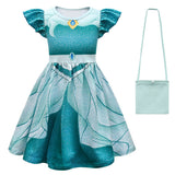 Anime La Princesa Jasmine Niños Cosplay Navidad Disfraz Traje Vestido