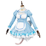 Juego Nekopara Chocola/Vanilla Cosplay Mucama Navidad Disfraz Halloween Vestido Carnaval Traje