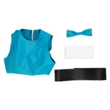 Anime The Powerpuff Girls-Bubbles Cosplay Disfraz Halloween Falda Carnaval