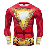 Shazam! Traje De Cosplay Deportes Traje De Secado Rápido Ropa De Halloween Carnaval Fiesta
