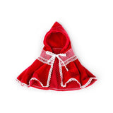 Little Red Riding Hood Mascota Halloween Carnaval Accesorios Cosplay Capa con capucha cárdigan de felpa