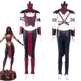 Juego Mortal Kombat 10-Mileena Cosplay Disfraz Halloween Carnaval Traje