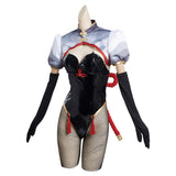 Juego Genshin Impact Shen He Cosplay Navidad Disfraz Traje Vestido Falda