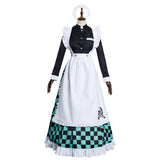 Anime Demon Slayer Kamado Tanjirou Mucama Cosplay Navidad Disfraz Vestido Carnaval Traje-disfrazdeptdiadebrujas.com®
