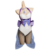 Juego Genshin Impact Keqing Coneja Cosplay Disfraz Traje Fiesta Creación Secundaria-disfrazdeptdiadebrujas.com®