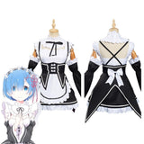 Anime Re:Zero Life in a Different World from Zero Ram Cosplay Disfraz Halloween Carnaval