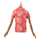 Animal Crossing Isabelle Camisa Bosque de Los Animales Cosplay Camisa de Manga Corta para Femenino