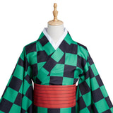 Anime Demon Slayer Kamado Tanjirou Kimono Cosplay Disfraz Navidad Carnaval Fiesta Traje