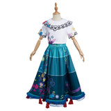 Anime Encanto Mirabel Niños Cosplay Navidad Disfraz Traje Vestido Falda Carnaval