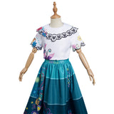 Anime Encanto Mirabel Niños Cosplay Navidad Disfraz Traje Vestido Falda Carnaval