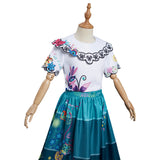 Anime Encanto Mirabel Niños Cosplay Navidad Disfraz Traje Vestido Falda Carnaval