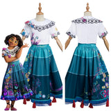Anime Encanto Mirabel Niños Cosplay Navidad Disfraz Traje Vestido Falda Carnaval