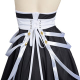 Juego Azur Lane - KMS August Von Parseval Mucama Cosplay Navidad Disfraz Falda Vestido Carnaval Traje